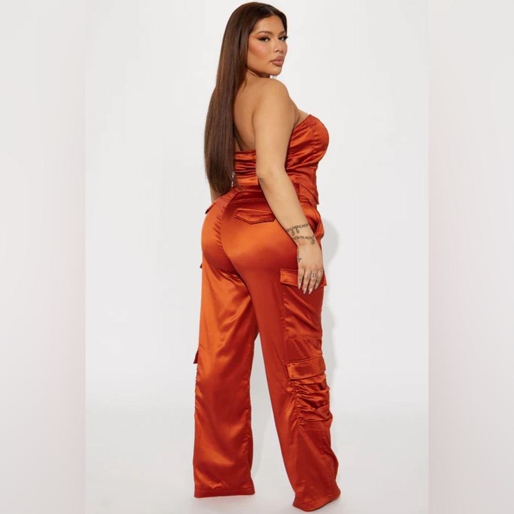 **** Brand New*****Amirah Satin Pant Set - Copper - Picture 5 of 5